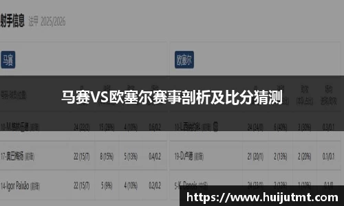 马赛VS欧塞尔赛事剖析及比分猜测